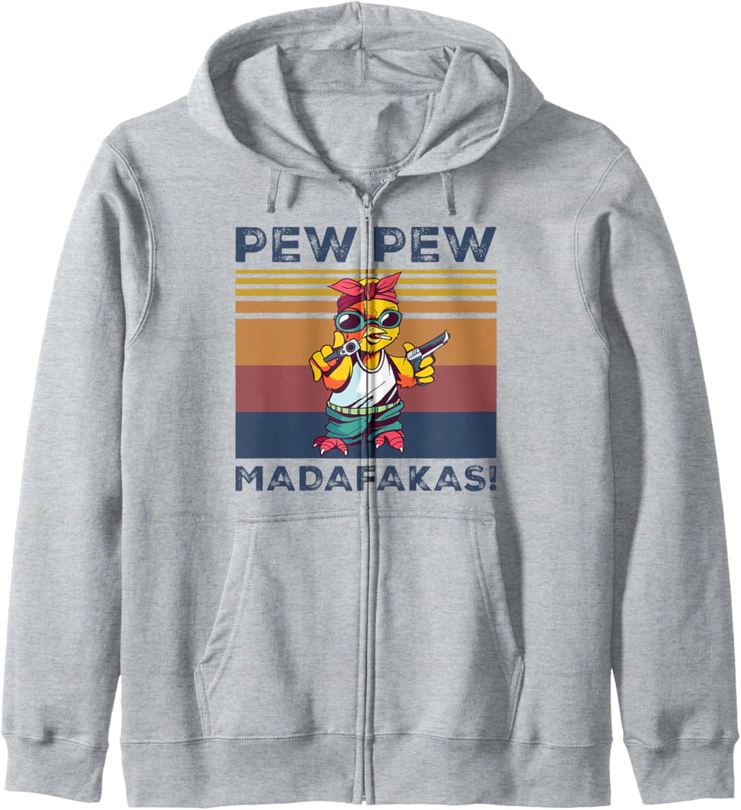 Pew Pew Madafakas Funny Chick Lover Vintage Retro Gift Kapuzenjacke