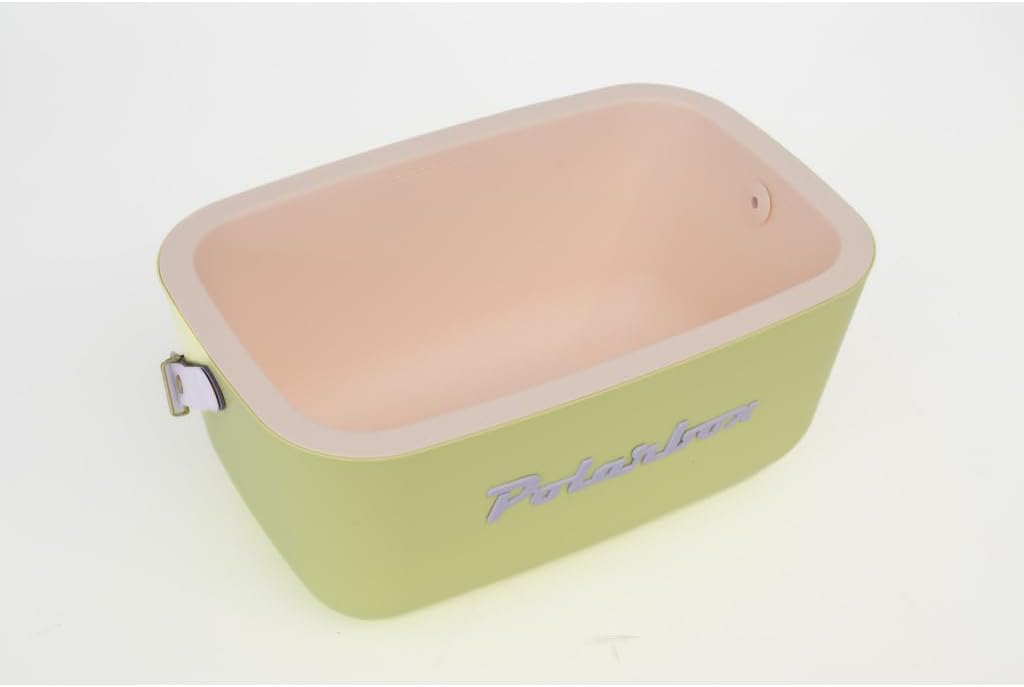 Kreher® Kühlbox Passive Kühlbox Kühltaschen Polar in Retro Vintage Design aus Kunststoff mit polysty