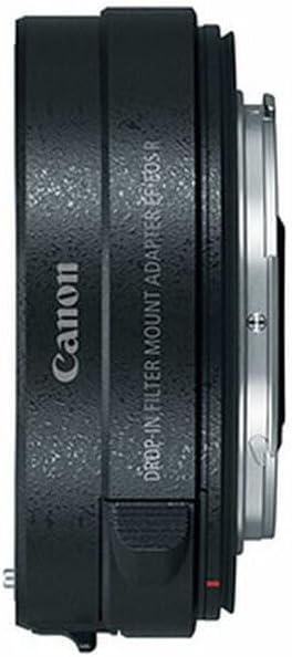 Canon 3442C005 Bajonettadapter EF-EOS R mit Einsteckfilter (C-PL: Zirkularpolfilter A), Schwarz Adap
