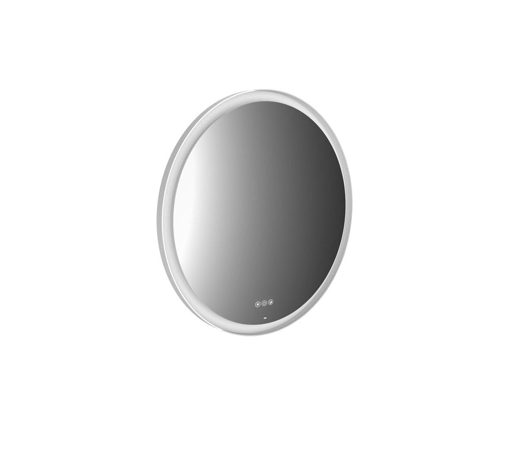 Emco Round LED-Rahmenspiegel, Ø 700 mm, Weiss