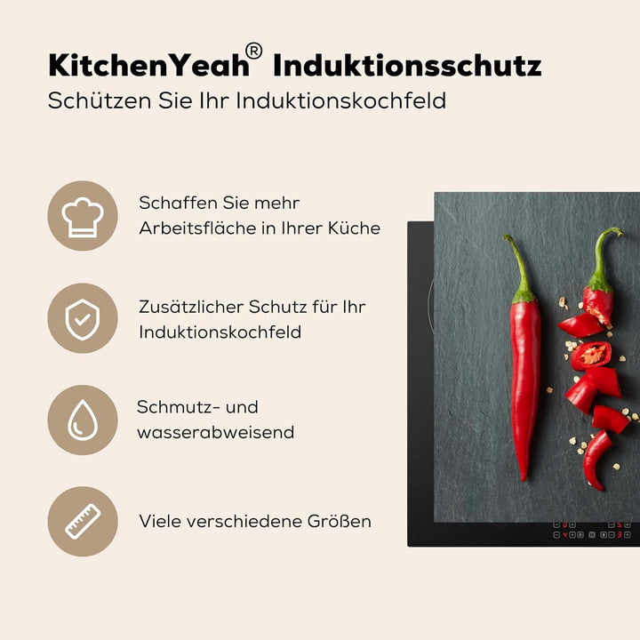 KitchenYeah© Herdabdeckplatte Einteilig Induktionsmatte Küche Abdeckung Ceranfeld Herd Abdeckplatte