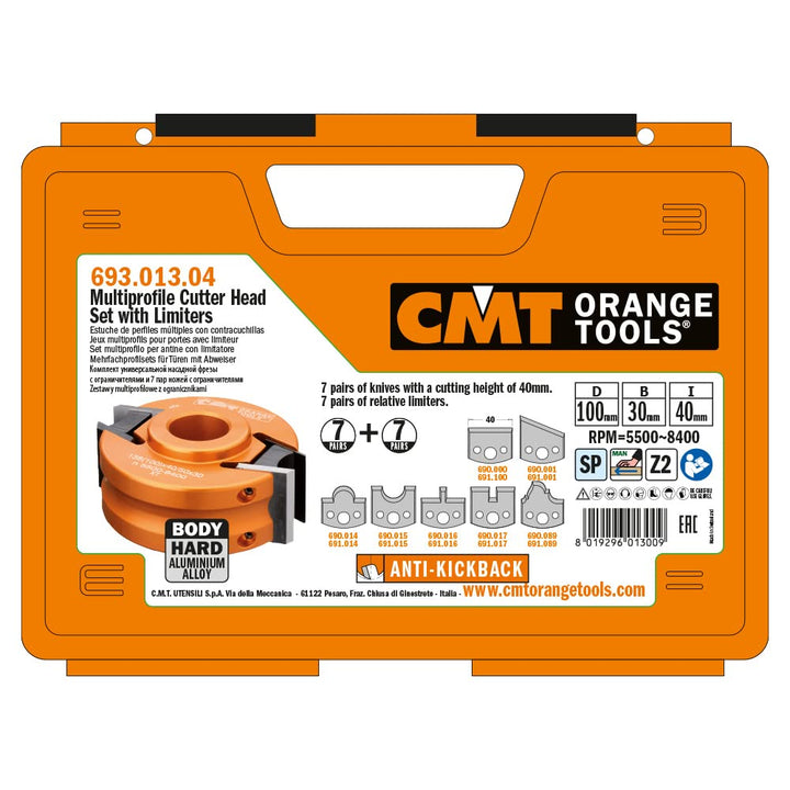 SET MULTIPROFILO CON GRENZWERT D = 100 X 40 X 30 (ALL)