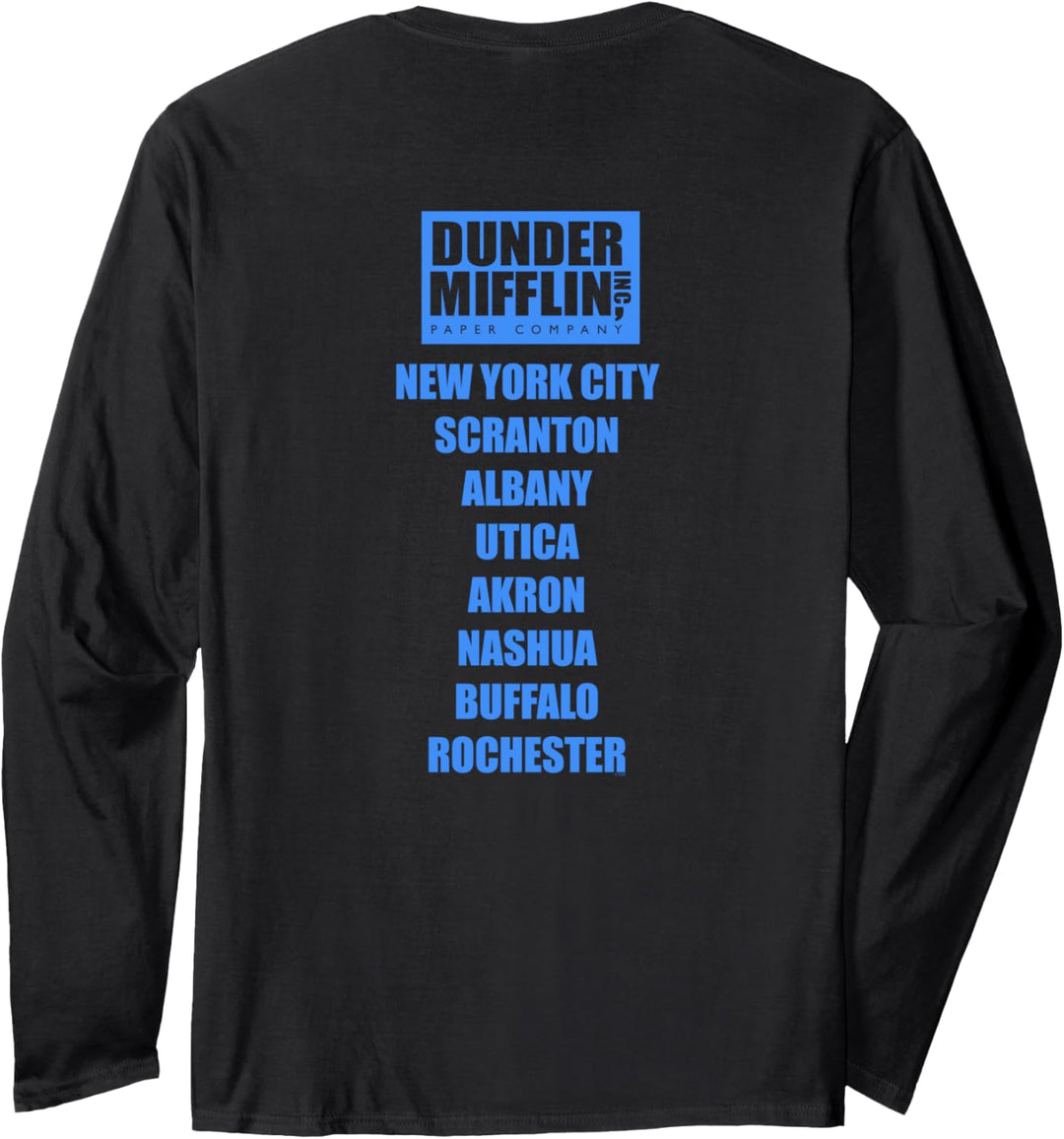 The Office Dunder Mifflin Orte Langarmshirt