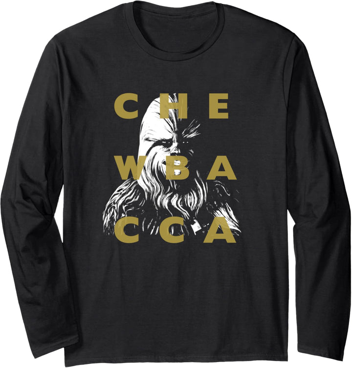 Star Wars: Clone Wars Chewbacca Text Overlay Langarmshirt