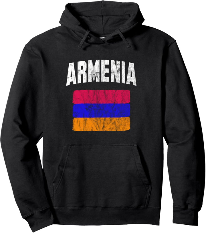 Armenien-Flagge (Vintage) – Armenische Flagge Pullover Hoodie