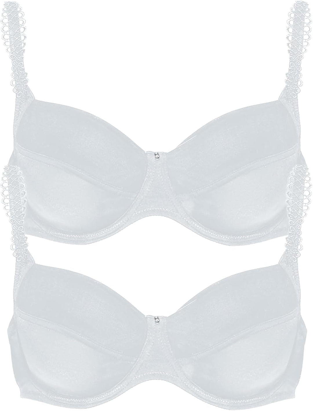 VIANIA! 2er Pack Spacer Bügel BH Sally 144457 70D Weiss, 70D Wei&amp;
