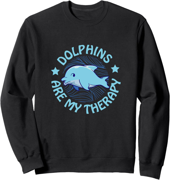 Delfine als Therapie Niedliche Meerestiere Sweatshirt