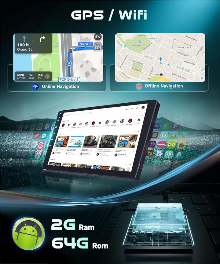 2G&64G VECHTEL 10.1" Bluetooth-Autoradio für VW Magotan/CC 2010-2014 Passat B7/B6 2010-2015 Carplay