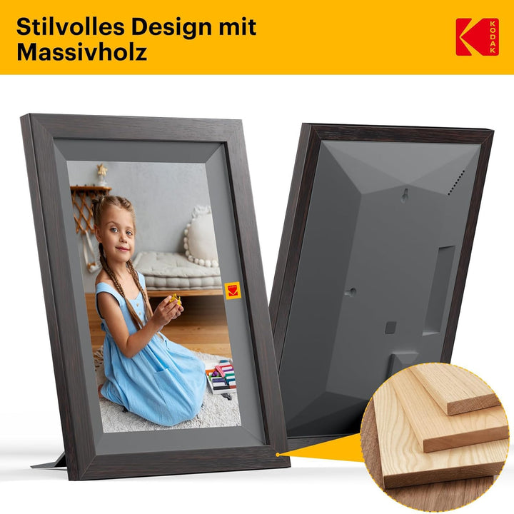 KODAK 10,1 Zoll WiFi Digitaler Bilderrahmen, 1280x800 HD IPS Touchscreen Smarter Bilderrahmen WLAN,