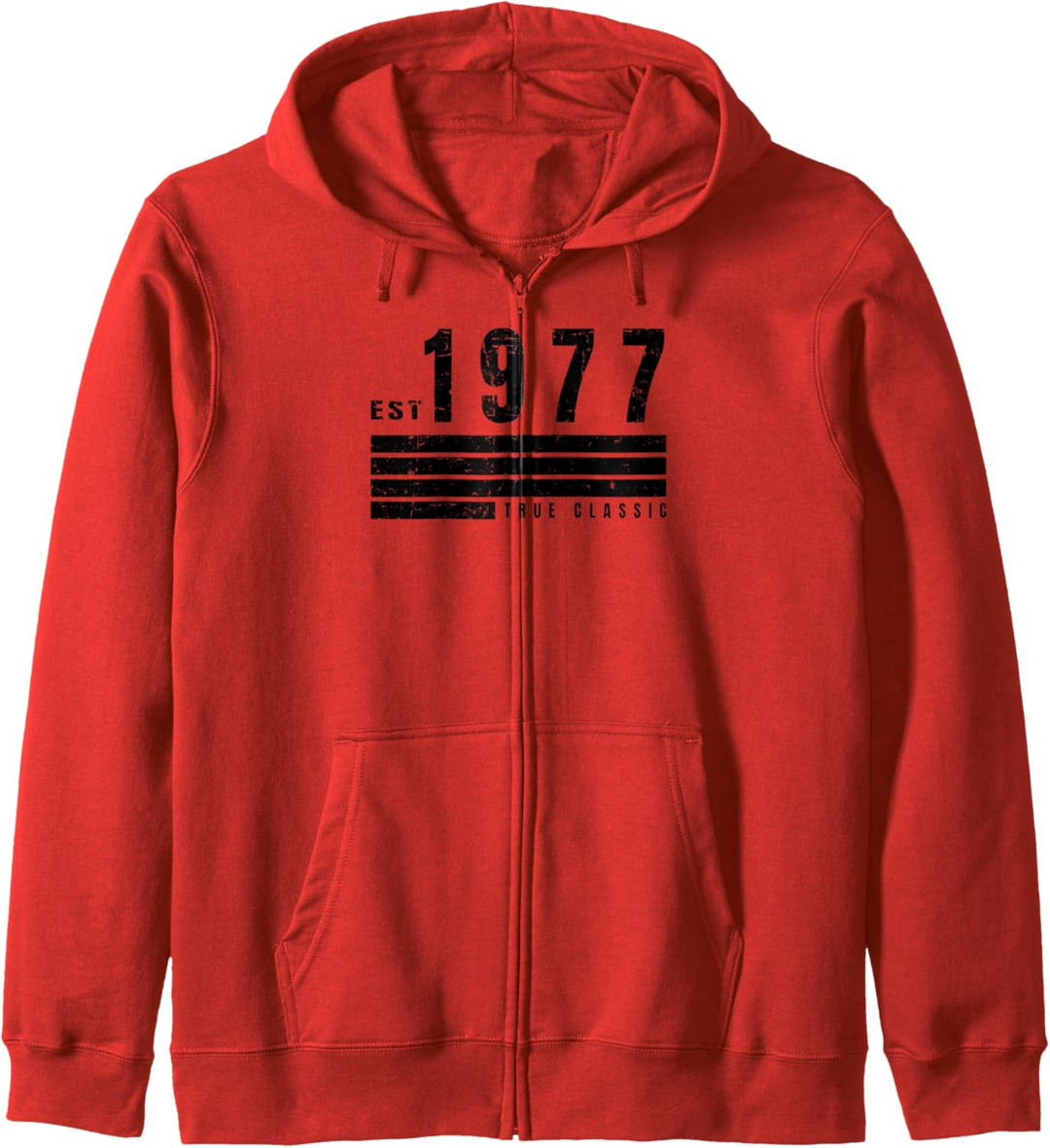 EST - 1977 - True Classic - Vintage Retro Aesthetic Birthday Kapuzenjacke