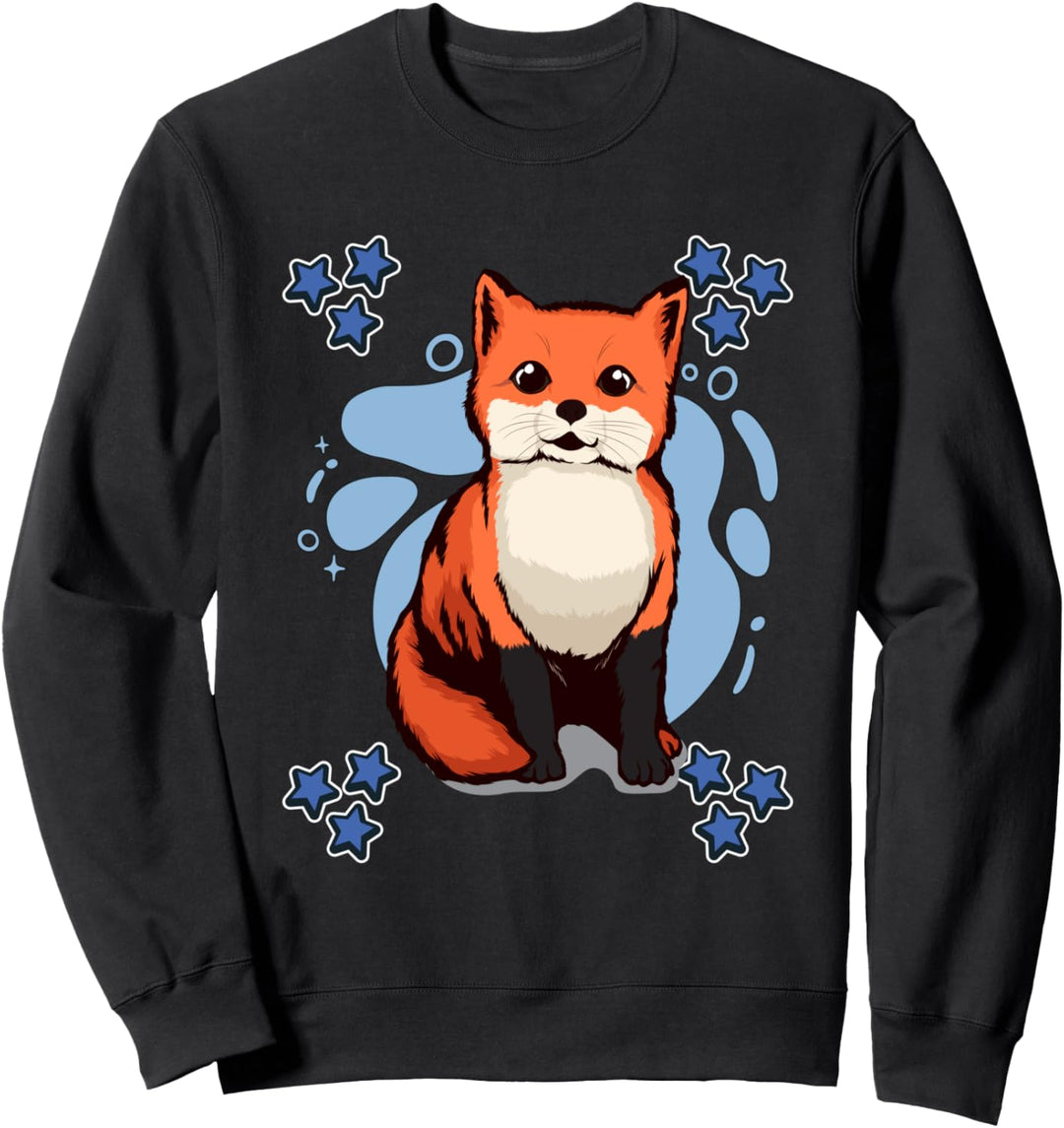 Blue Design Fox Fuchs Sweatshirt