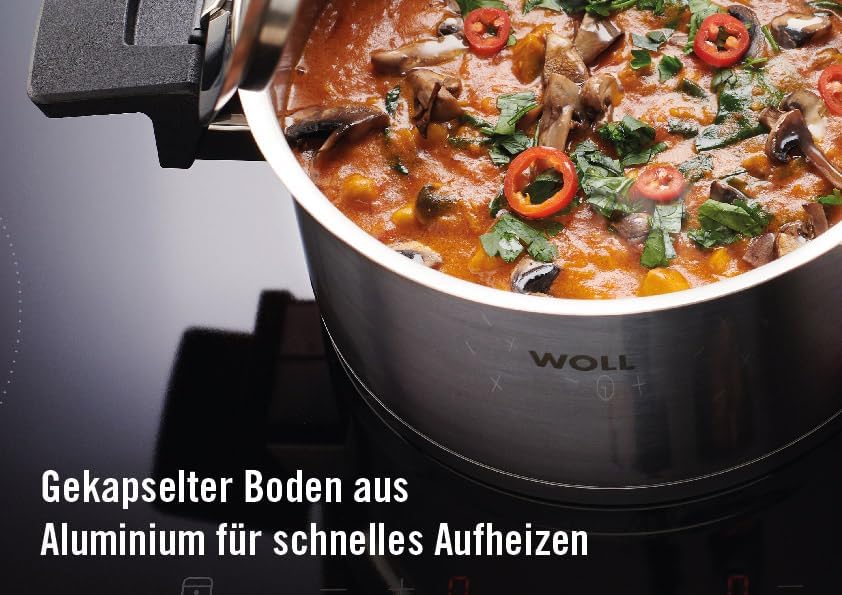 Woll Concept Kochtopf mit Deckel - Induktiv -, Ø 18 cm, 10 cm hoch, 2,5l - Geeignet für alle Herdart