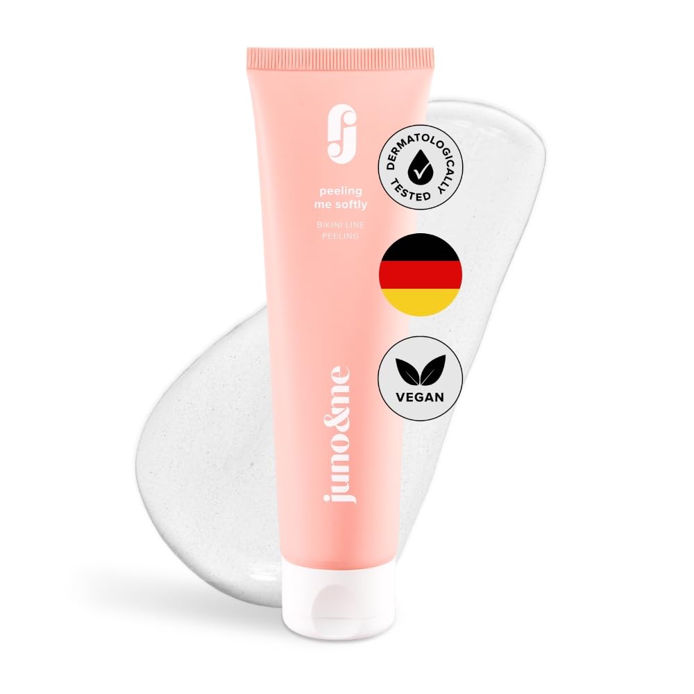 juno &amp; me – Intimate Pre-Shave Peeling: Peeling vor Intimrasur - löst abgestorbene Hautschuppen &amp; be
