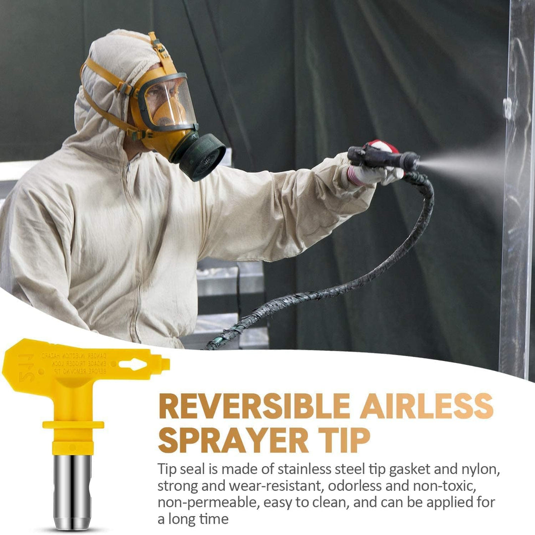 WOOLUCK® 6 Stück Airless Düse mit Spitzendichtung, für Airless Farbsprühsysteme (Typ 413,415,417,419