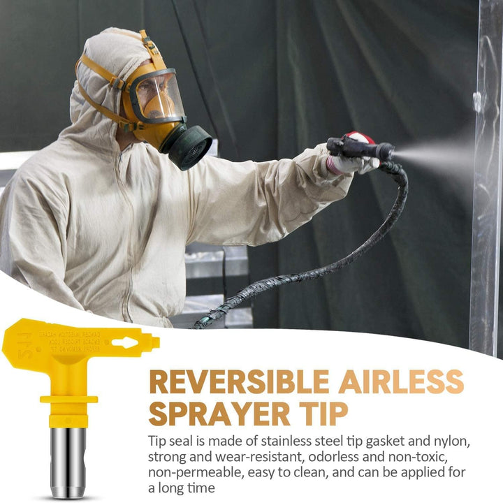 WOOLUCK® 6 Stück Airless Düse mit Spitzendichtung, für Airless Farbsprühsysteme (Typ 413,415,417,419