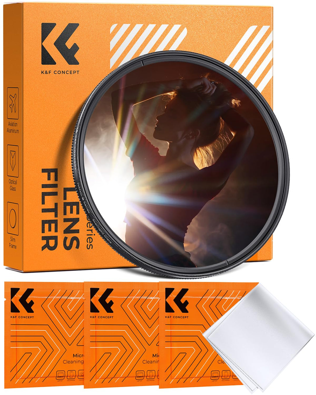 K&amp;F Concept Nano B-Serie Prisma Filter 72mm Buntes Sternenlicht Gebürstet Anamorphe Filter, 72mm