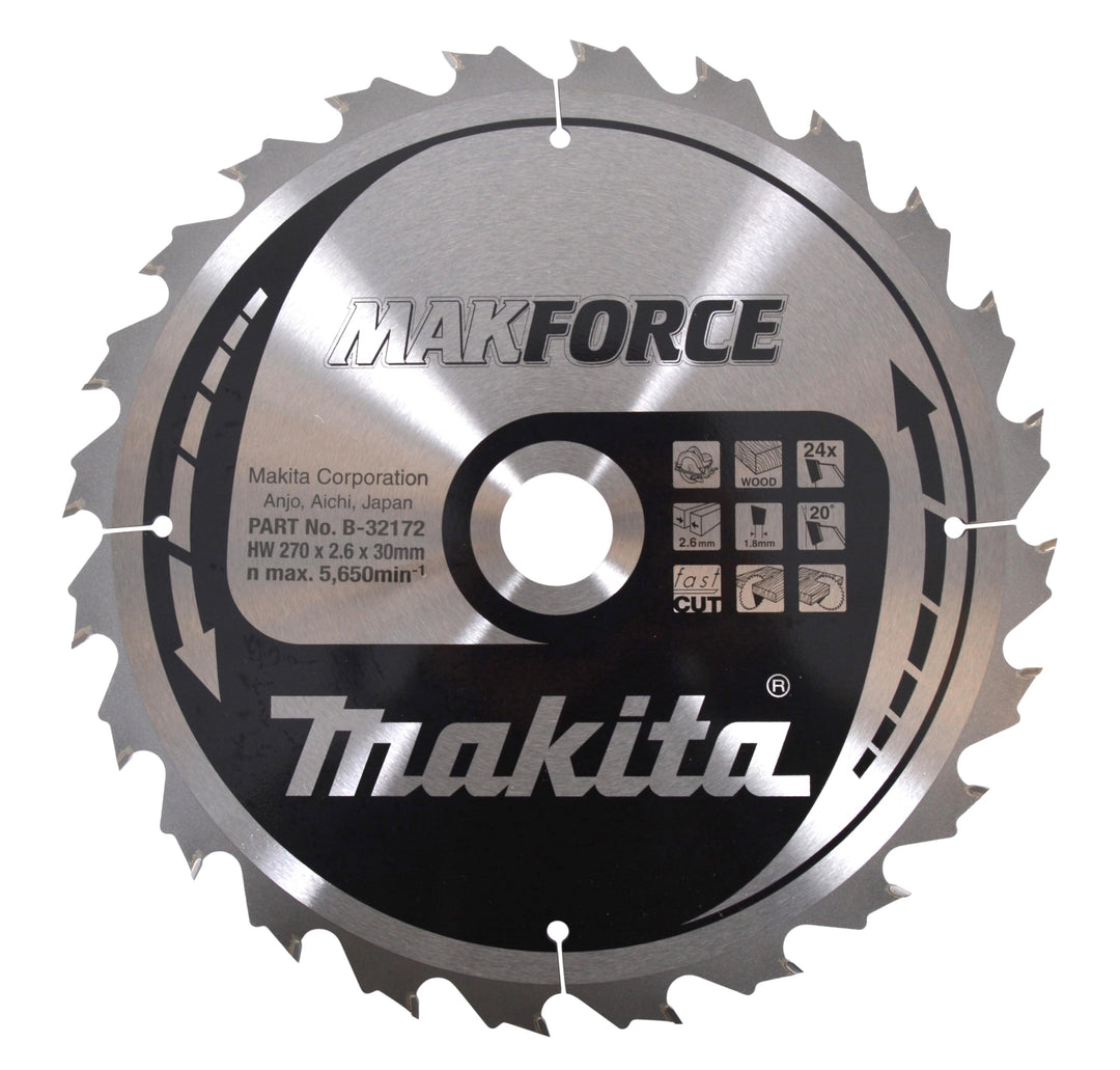 Makita MakForce Saegeblatt, 270 x 30 mm, 24Z, B-32172