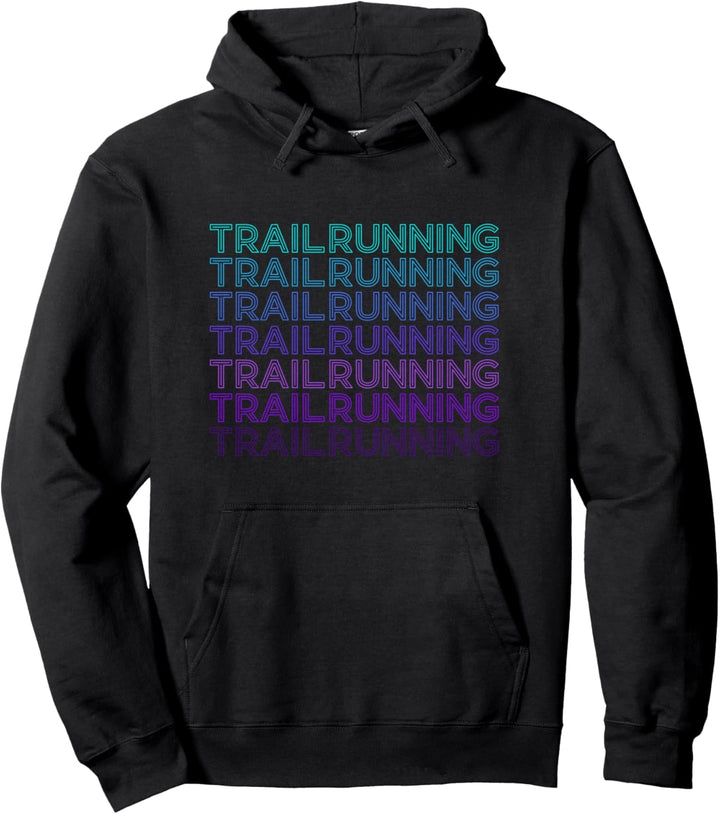Trailrunning Running Trail Retro Pullover Hoodie