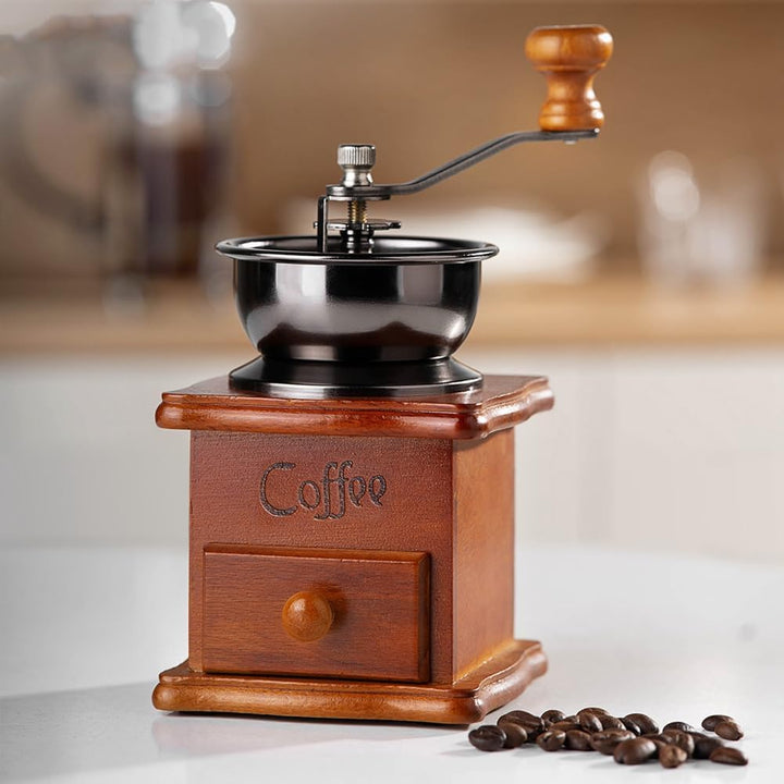 Manuelle Kaffeemühle, Mini Vintage Kaffeemühle Handkurbel zum Mahlen Von Kaffeepulver, Espressomühle