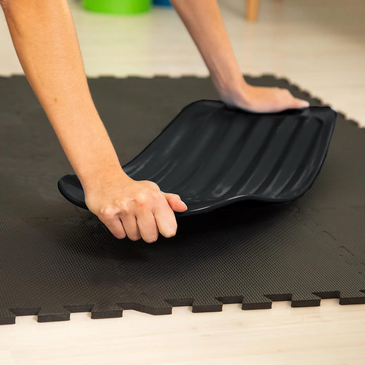 Relaxdays Twist Board, handliches Balance Board für Ganzkörpertraining, belastbares XL Workout Board
