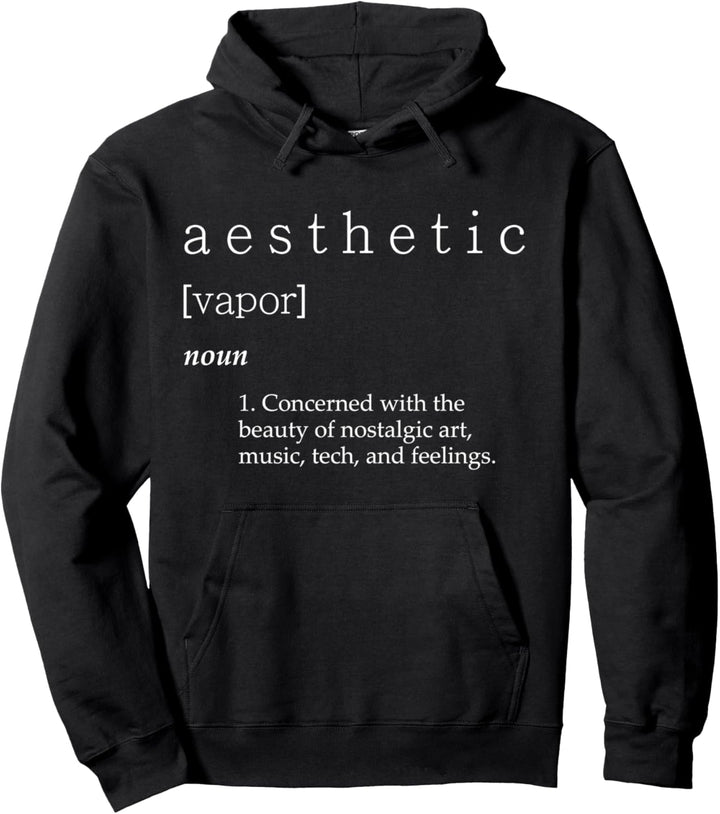 Aesthetic Definition - Vaporwave Meme Pullover Hoodie