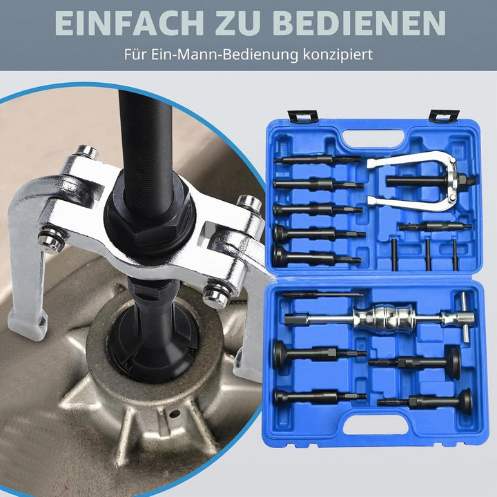 BOOMSTART 16tlg Innenlager Abzieher Innenabzieher Set, 5-58mm Lager Innenabzieher Set, Kugellager La