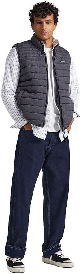 Pepe Jeans Herren Boswell Gillet Jacket M Grey (Grey Marl), M Grey (Grey Marl)