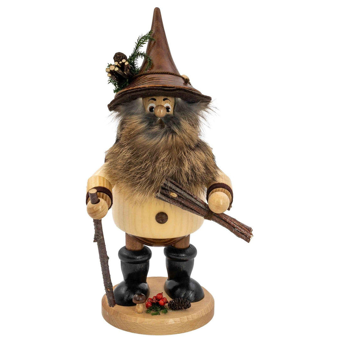 Räuchermännchen Waldwichtel Holzsammler, natur - 25cm Holzsammler Natur, Holzsammler Natur