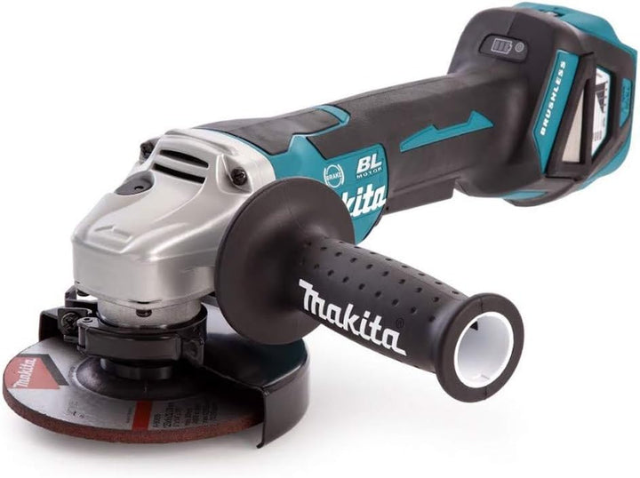 Makita DGA517RTJ Akku-Winkelschleifer 18 V / 5,0 Ah mit Paddleschalter, 2 Akkus + Ladegerät im MAKPA