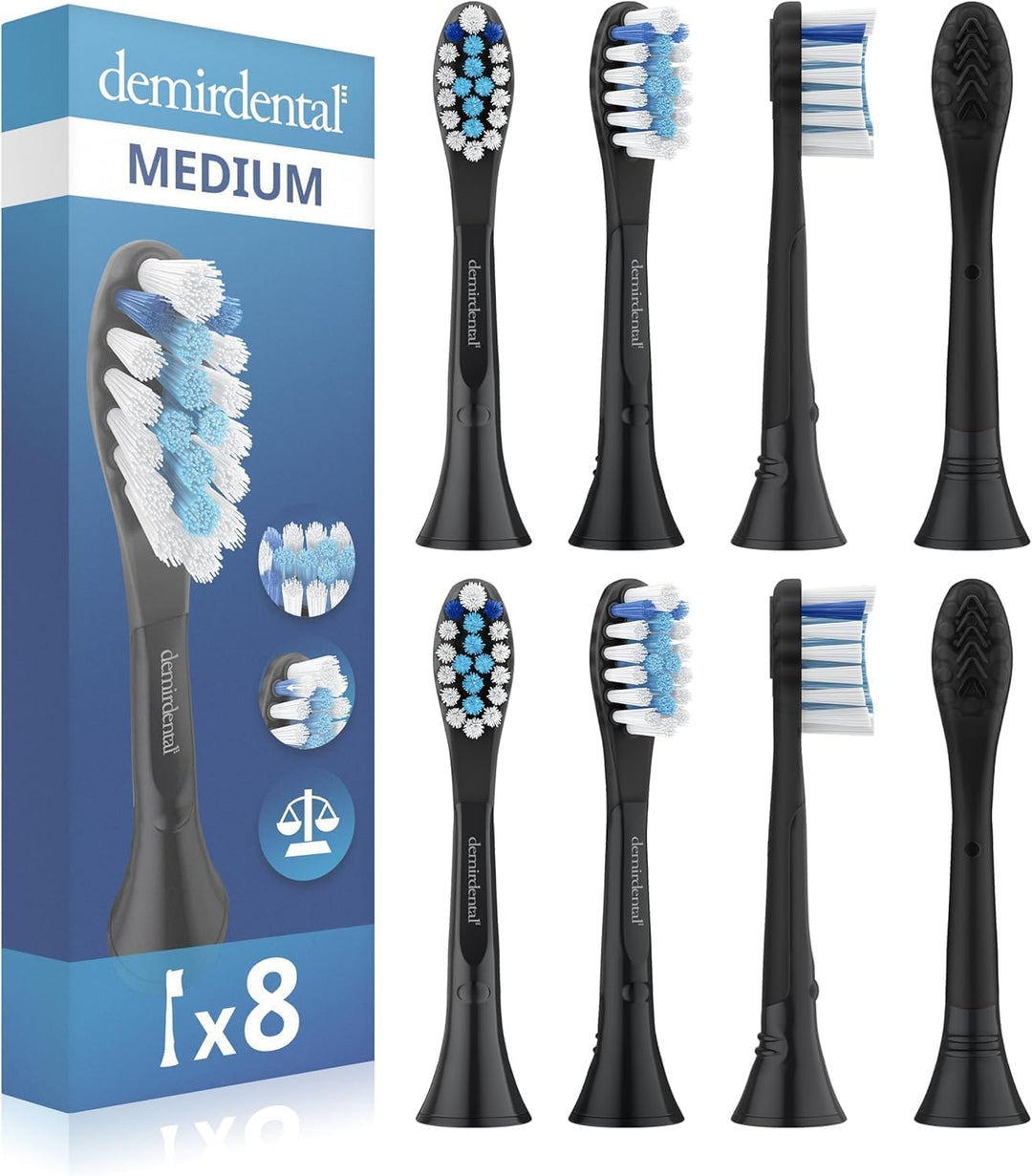 8er Ersatzbürsten von demirdental passend für Philips Sonicare C3 Premium Plaque Defence Standard Sc