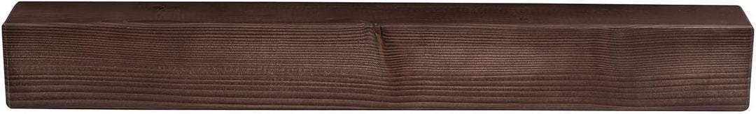levandeo Wandregal Holz Massiv 80x10cm Nussbaum Farbig Wandboard Vintage Rustikal Design Natur Regal