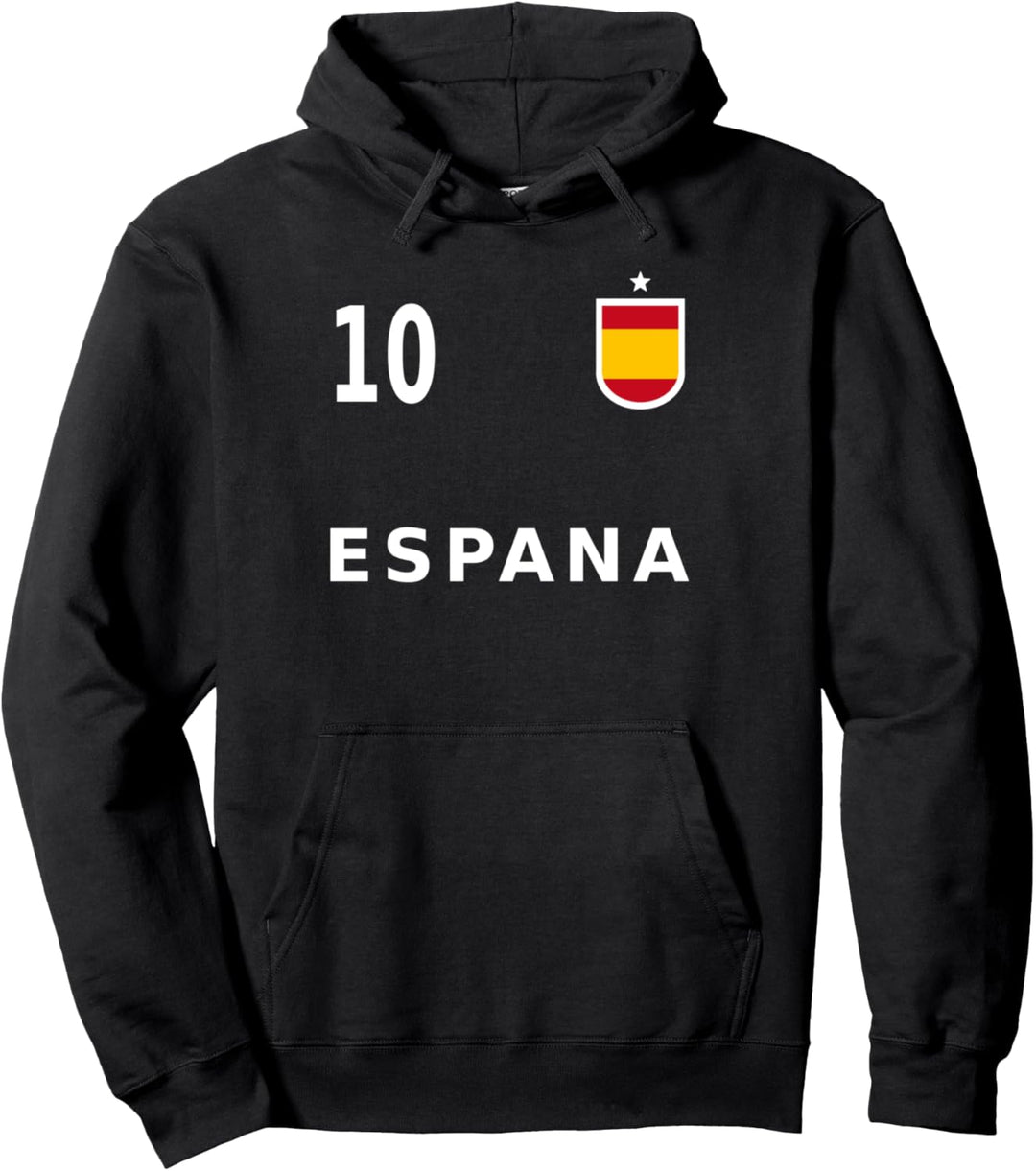 Spanien Spain Fussball Nummer 10 # Zehn 2021 Fan Pullover Hoodie