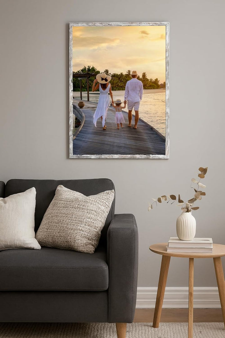 CABBEL 1x Bilderrahmen 50x70 cm Birke Rahmen 1-Pack | Dokumentenrahmen, Collage, Poster | MDF Holz-P