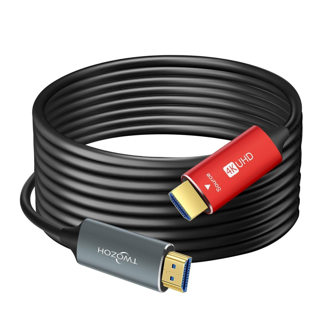 Twozoh HDMI Glasfaser Kabel 5M, HDMI Optisches Kabel 2.0 4K/60Hz 18Gbps High Speed UHD Fiber Optic H