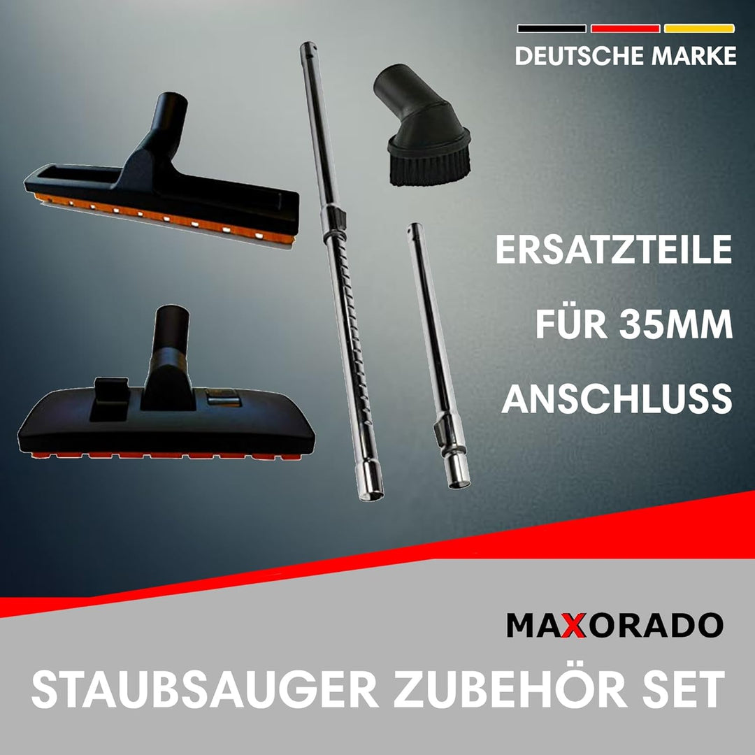 35mm Staubsaugerrohr Kombidüse Staubpinsel Parkettdüse für Staubsauger Siemens VS 06 G 2410 Synchrop