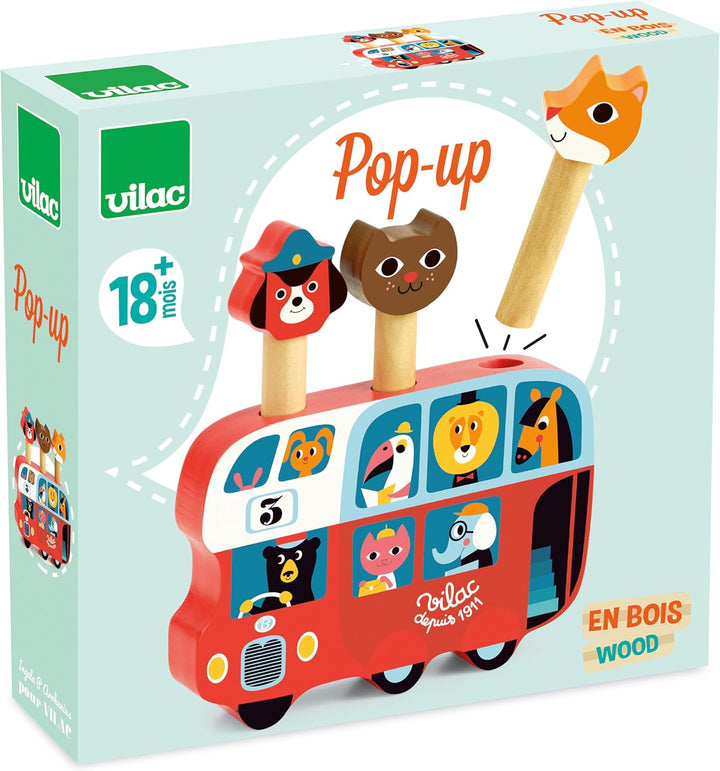 Vilac - Pop-up Autobus Ingela P.Arrhenius, 7751, Mehrfarbig