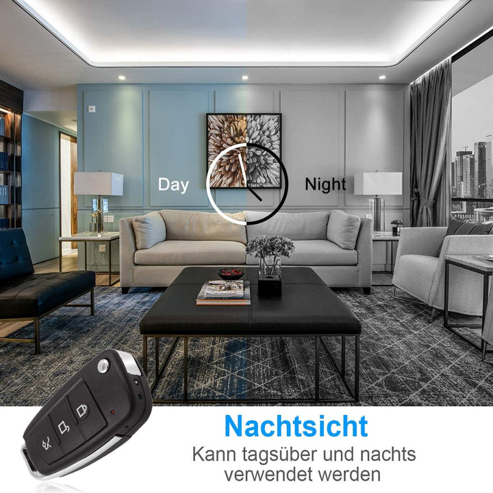 HD 1080P Mini Versteckte Kamera Überwachungskamera Tragbare Videorecorder mit Bewegungserkennung Nac