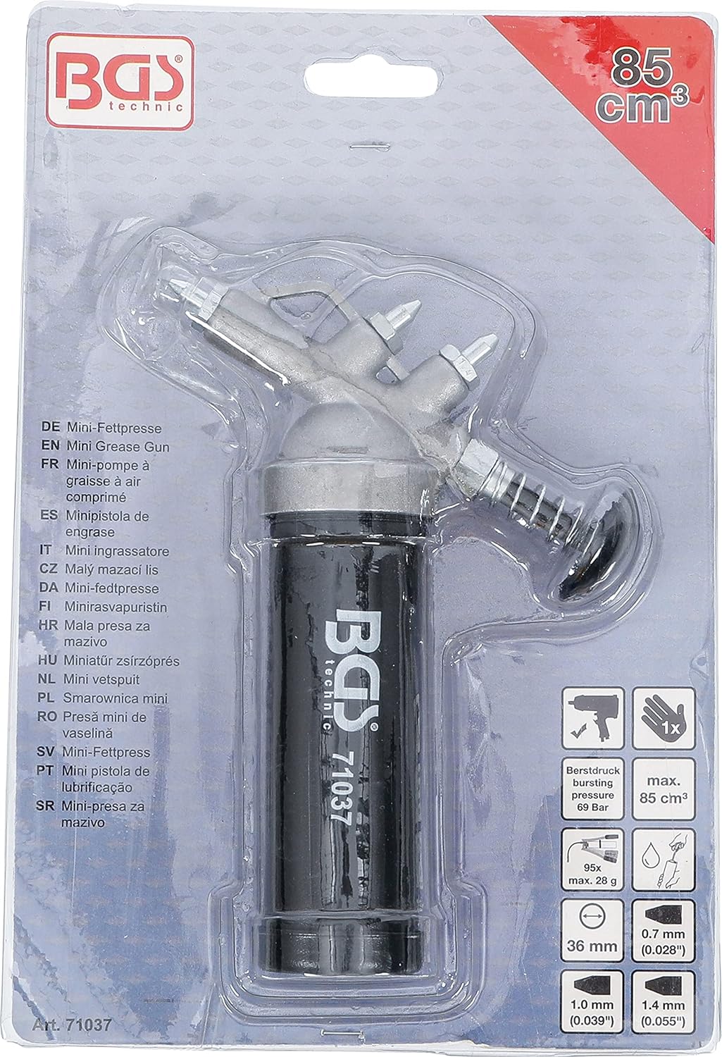 BGS 71037 | Mini-Fettpresse | 85 cm³