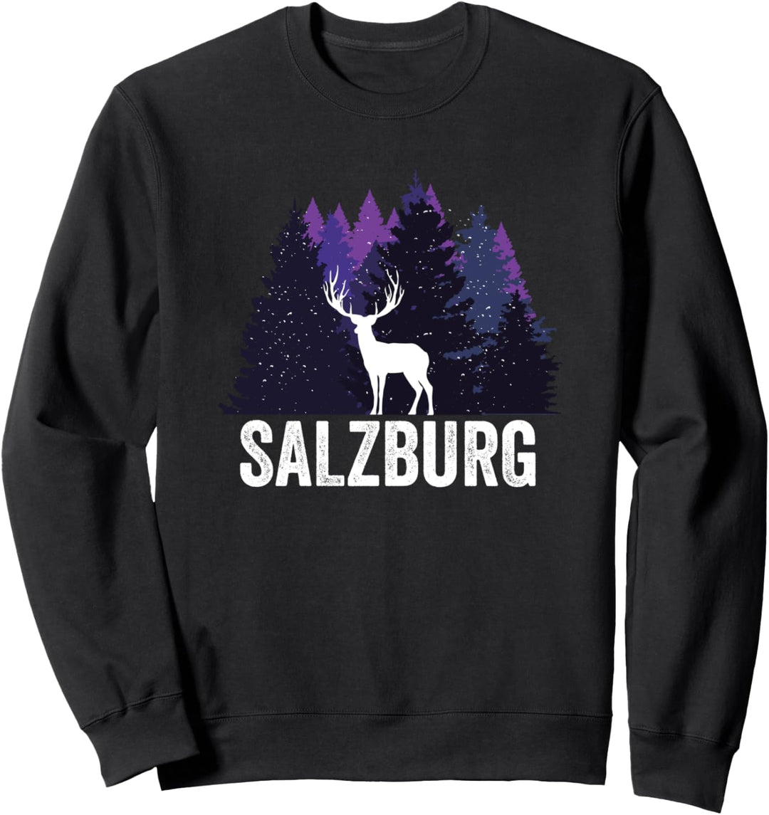 Salzburger Wander Design - Hirsch Im Wald - Salzburg Sweatshirt