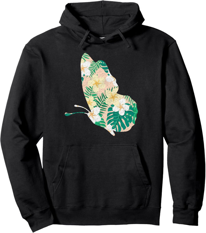 Niedlicher Blumen Schmetterling Pullover Hoodie