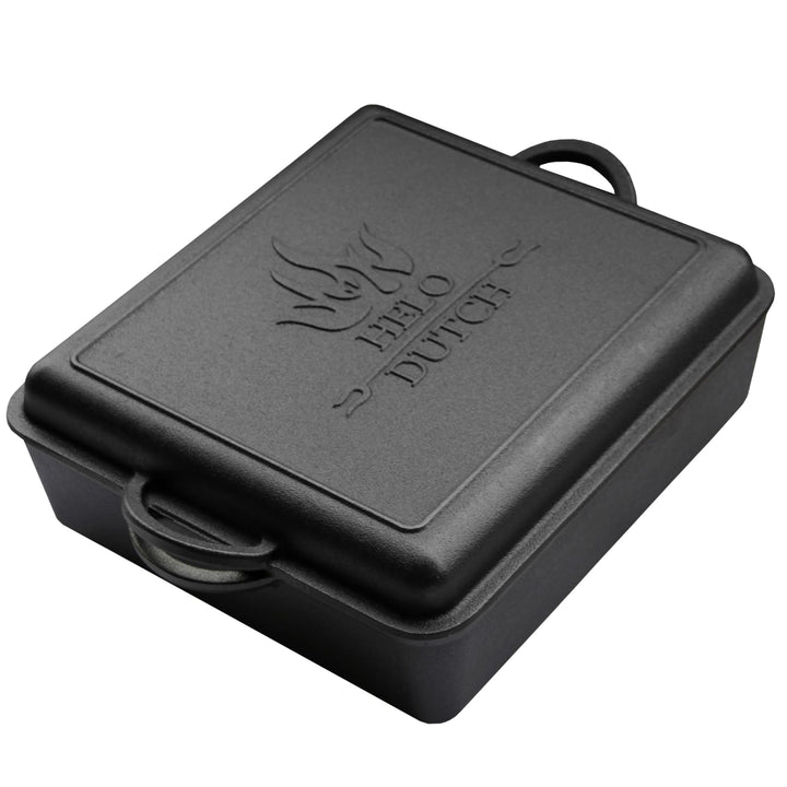 Dutch Oven Set Gusseisen 1,8L-13,6L – Feuertopf mit Deckelheber, Schmortopf mit &amp; ohne Füsse, Schlit