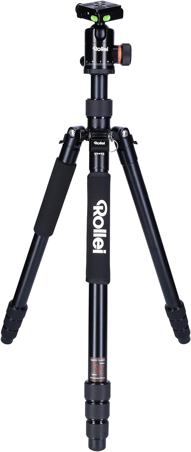 Rollei C6i - Kamerastativ mit Stativkopf und Tasche - Aluminium &amp; Smartphone-Halterung II, professio