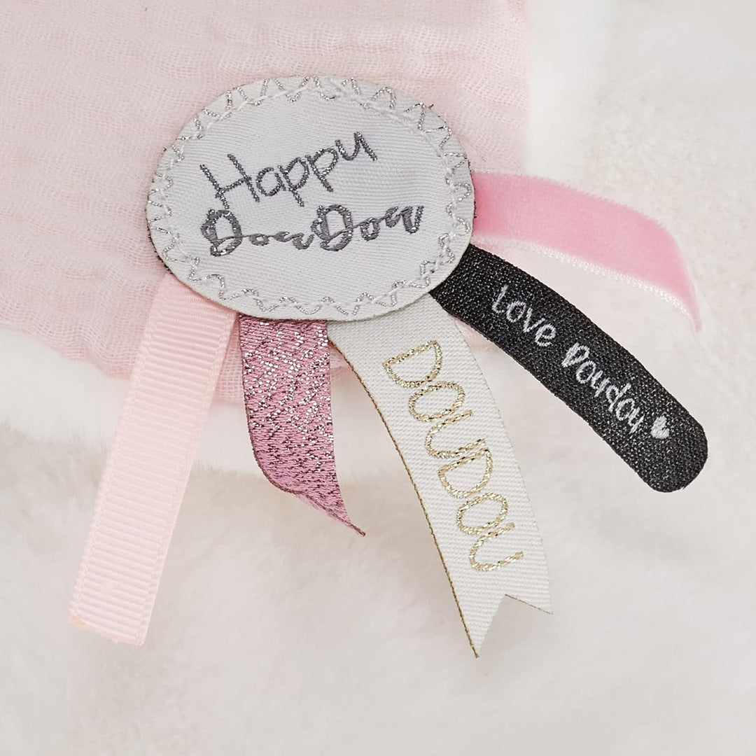 Doudou et Compagnie (DOUDX) Happy WILD - schmusetuch Baby Rosa, Baby Rosa