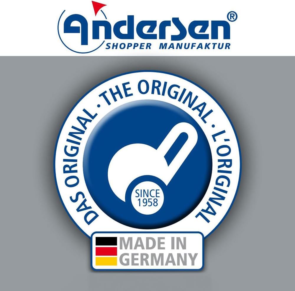 ANDERSEN Einkaufstrolley - Scala Shopper Plus Duko schwarz 36 L modern,wasserabweisend, Aluminium, k