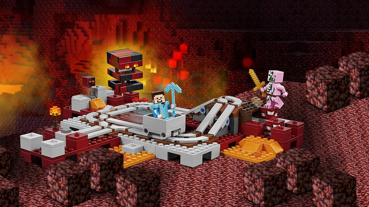 LEGO Minecraft 21130 - Nether-Eisenbahn Single, Single