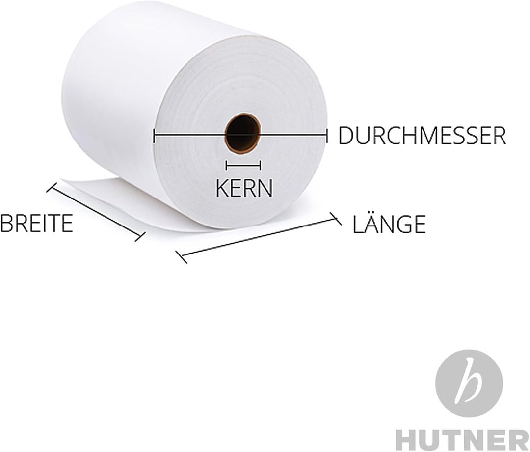 50 Stk. Thermorollen | 57x25x12 mm Ø45mm | Länge: 25 m | BPA frei | für EC Cash Geräte | Thermopapie