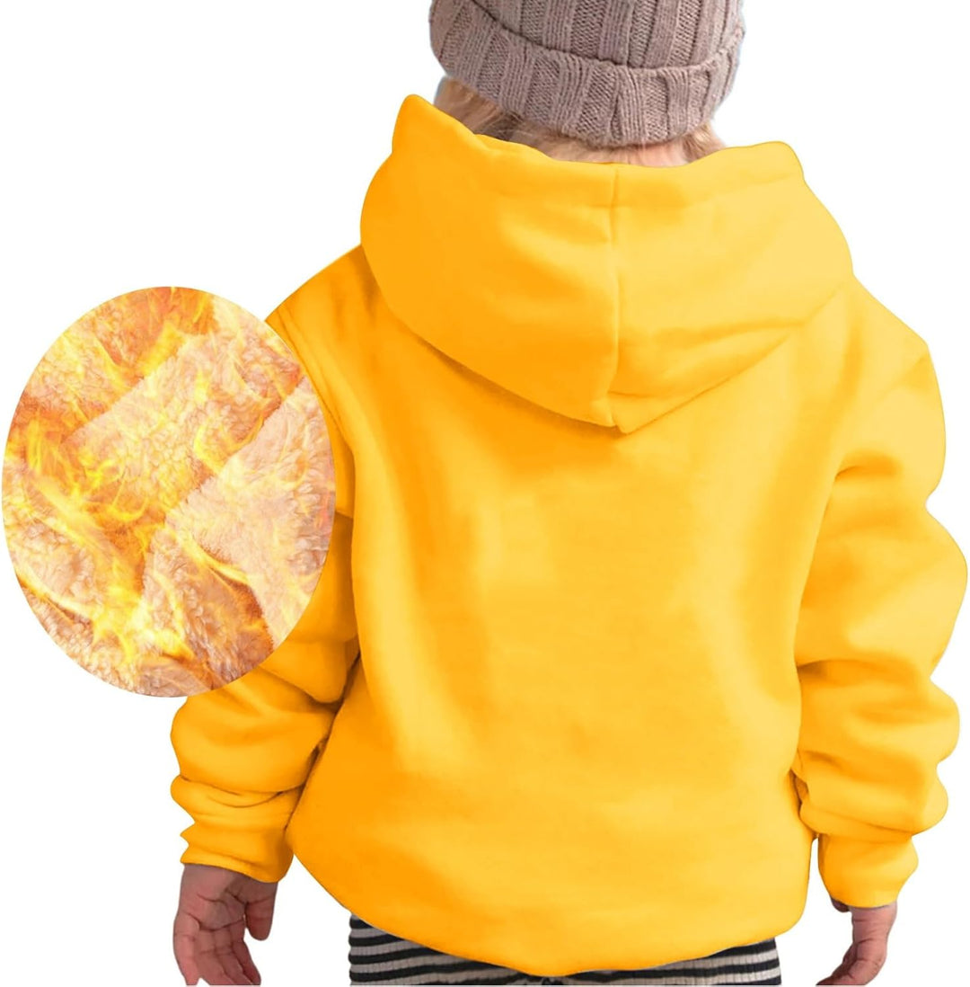 Girl Pulli Fleece Gefüttert Langarm Hoodie Kinder Warme Winter Hoodies Pullover Mit Sweatshirt Pullo