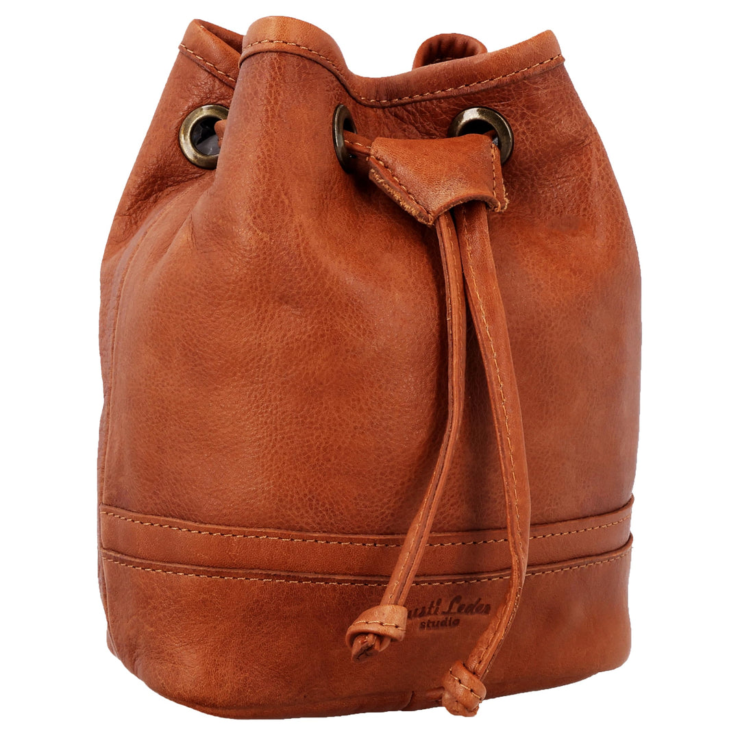 Gusti Leder Gürteltasche Aouli - Leckerlibeutel Leckerlitasche Hundezubehör Braun Leder