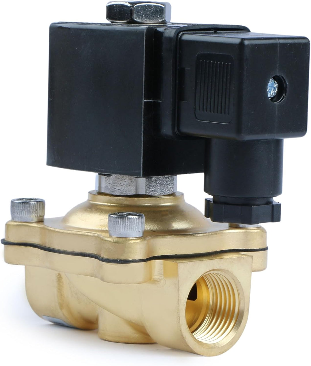 U.S. Solid Solenoid Valve Magnetventil Messing G 1/2" 230V AC Normal geschlossen NC 0-10 bar, elektr