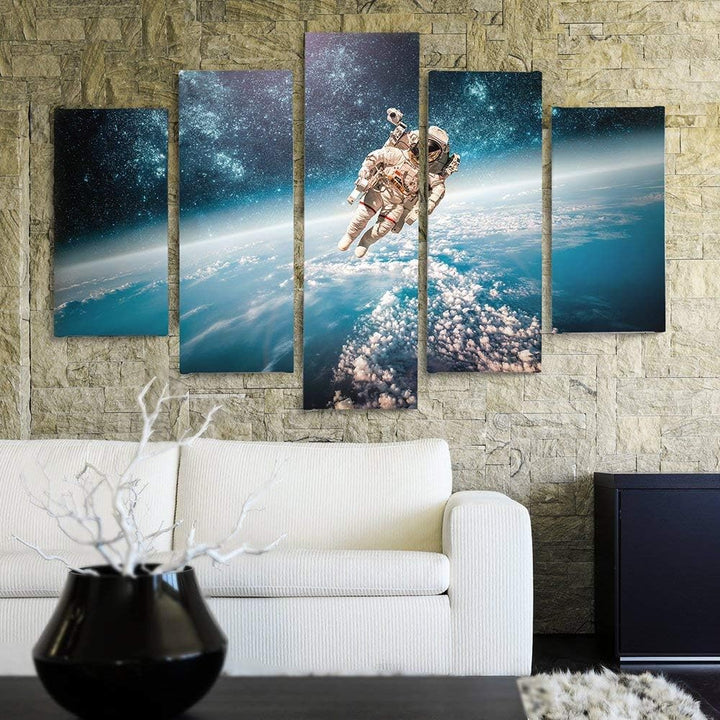 Feeby. Leinwandbild - 5 Teile - Bilder, Wand Bild, Wandbilder, Kunstdruck XXL, 5-Teilig, Typ A, 200x